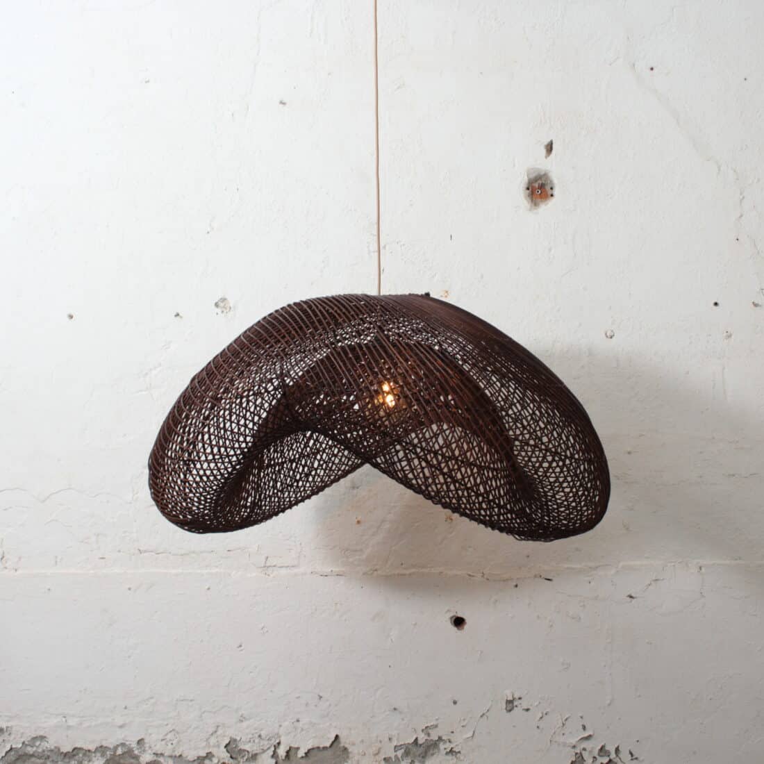 Rotan Hanglamp Golf Bruin L
