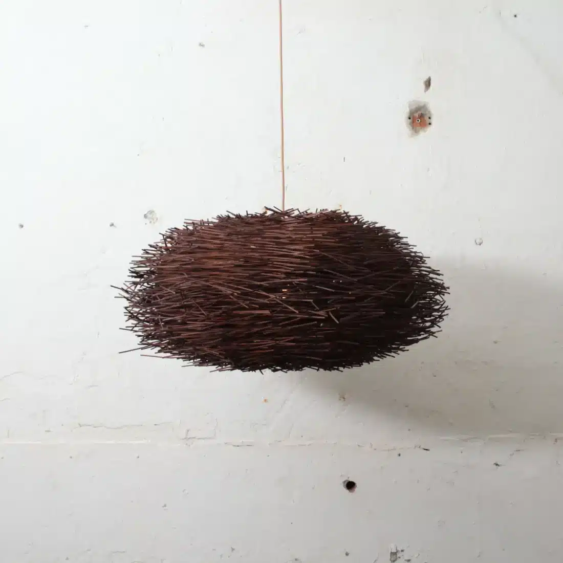 Rotan Hanglamp Landak Bruin M Rotan Hanglamp Landak Bruin M