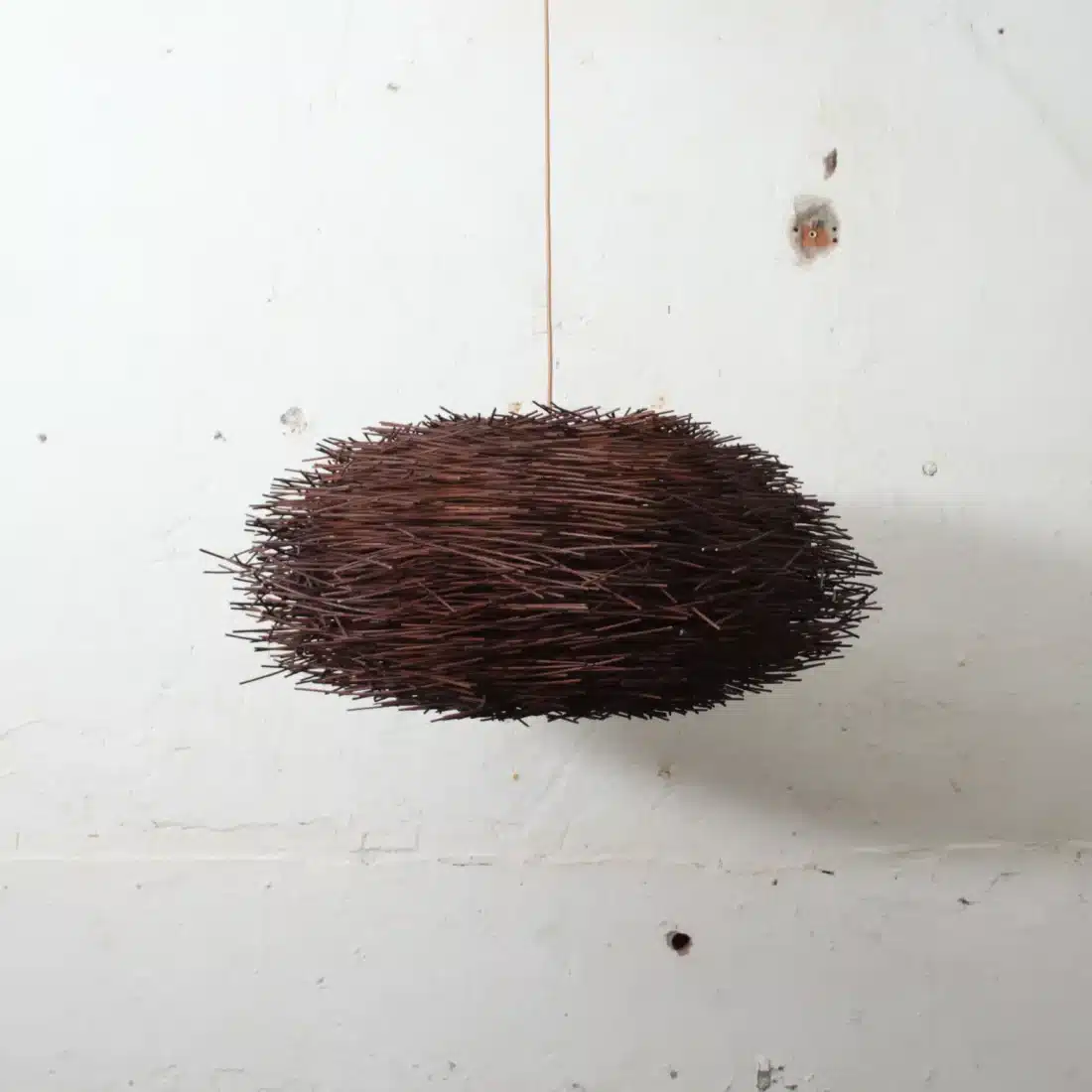 Rotan Hanglamp Landak Bruin M Rotan Hanglamp Landak Bruin M