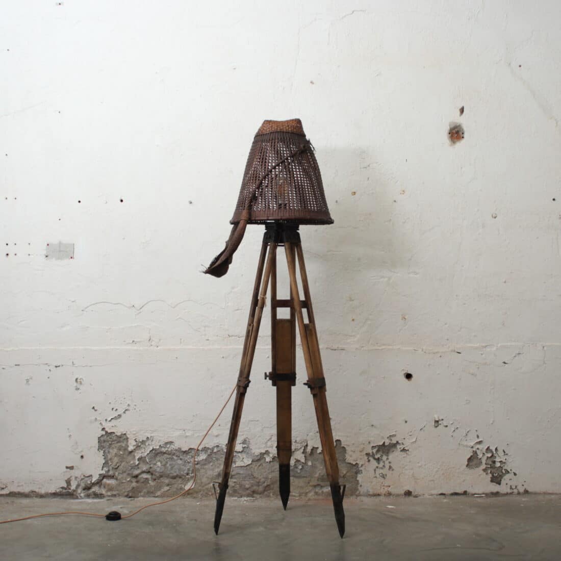 Staande Lamp 8211 Oude Rijstmand