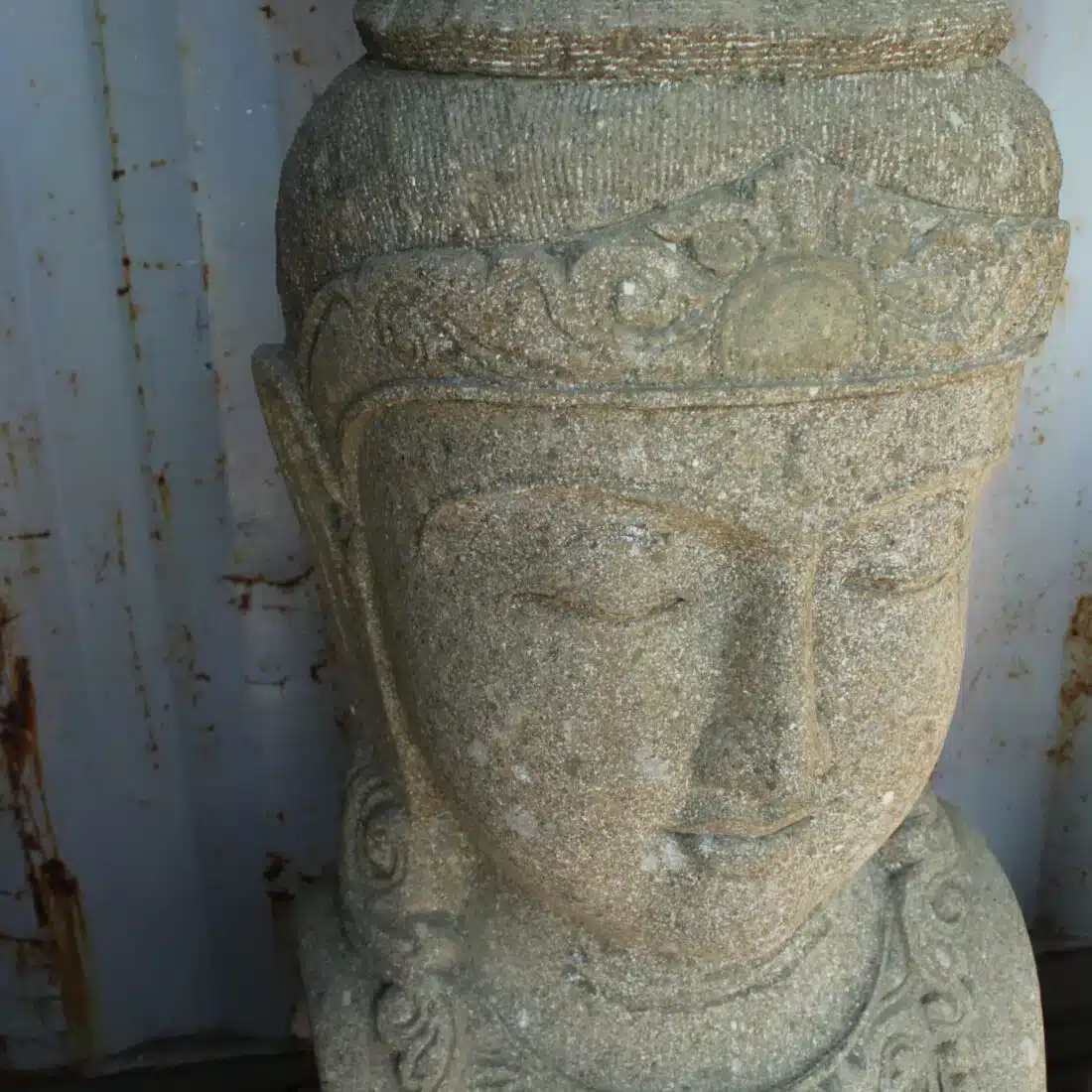 Greenstone Boeddha Bloempot L Greenstone Boeddha Bloempot L