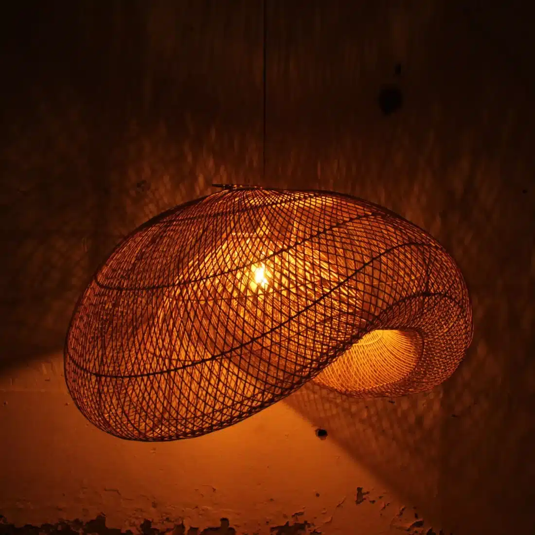 Rotan Hanglamp Golf Naturel Xl Rotan Hanglamp Golf Naturel Xl