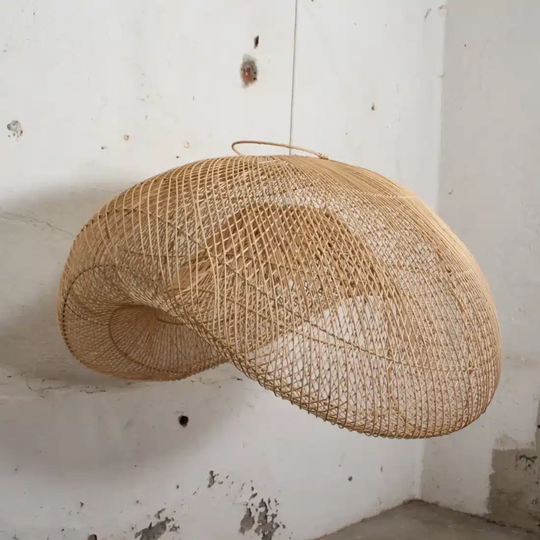 Rotan Hanglamp Golf Naturel Xl Rotan Hanglamp Golf Naturel Xl