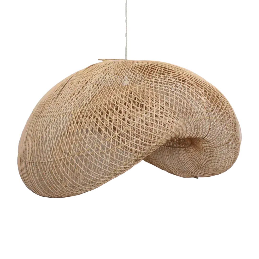 Rotan Hanglamp Golf Naturel M Rotan Hanglamp Golf Naturel M