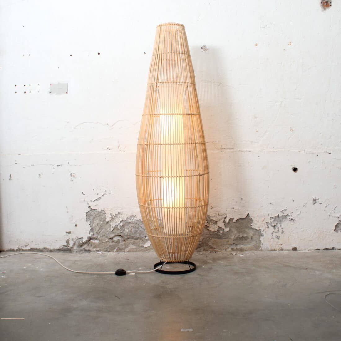 Rotan Vloerlamp Lucus Naturel L Rotan Vloerlamp Lucus Naturel L