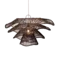 Rotan hanglamp | Wabisabi half bruin M
