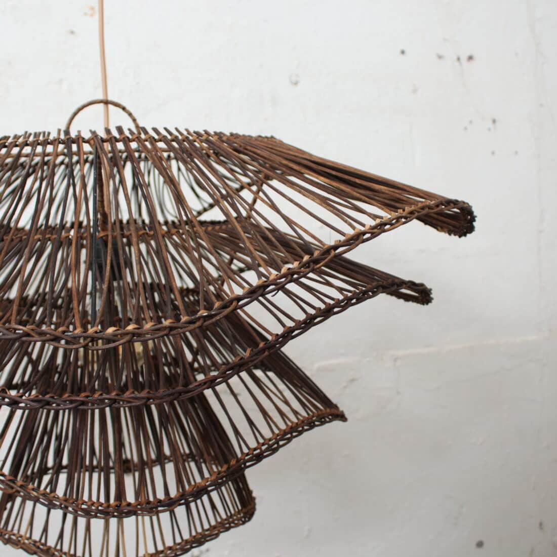 Rotan Hanglamp Wabisabi Half Bruin M Rotan Hanglamp Wabisabi Half Bruin M