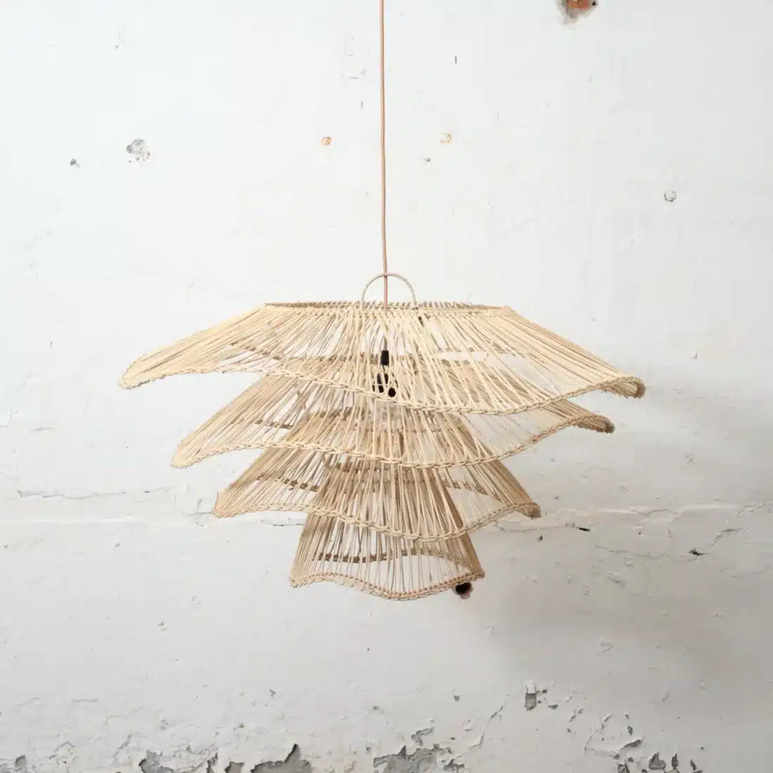 Rotan Hanglamp Wabisabi Half Naturel M Rotan Hanglamp Wabisabi Half Naturel M