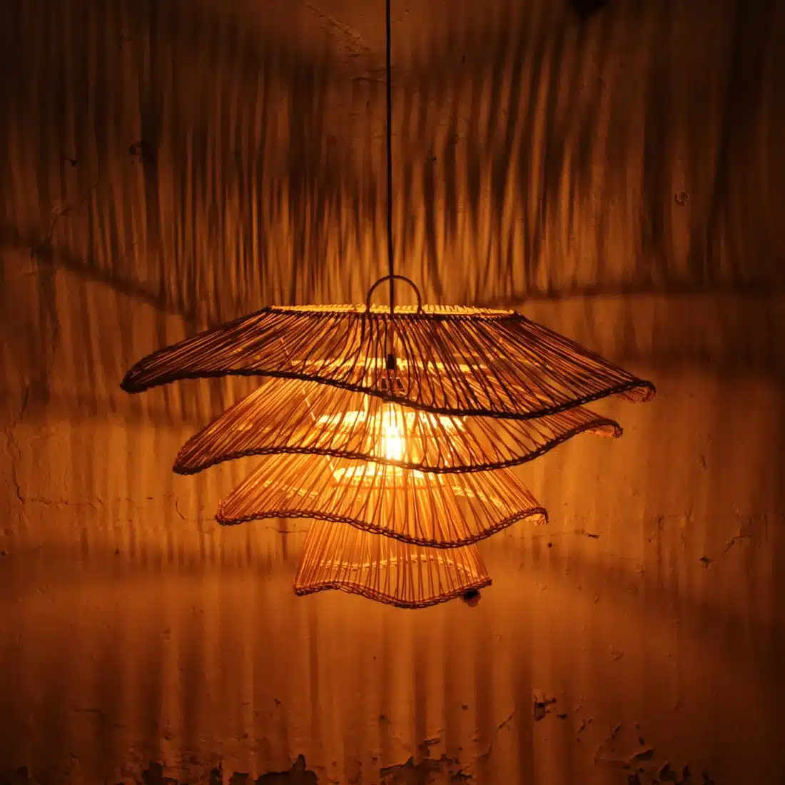 Rotan Hanglamp Wabisabi Half Naturel M Rotan Hanglamp Wabisabi Half Naturel M