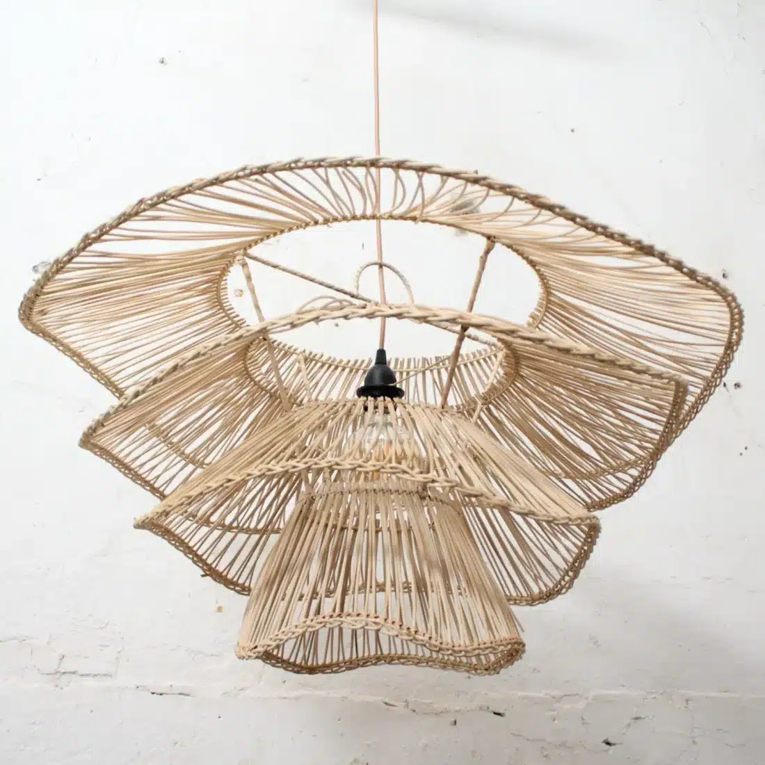 Rotan Hanglamp Wabisabi Half Naturel M Rotan Hanglamp Wabisabi Half Naturel M