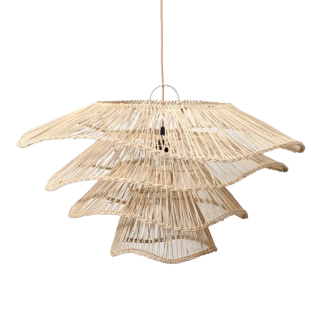 Rotan Hanglamp Wabisabi Half Naturel M