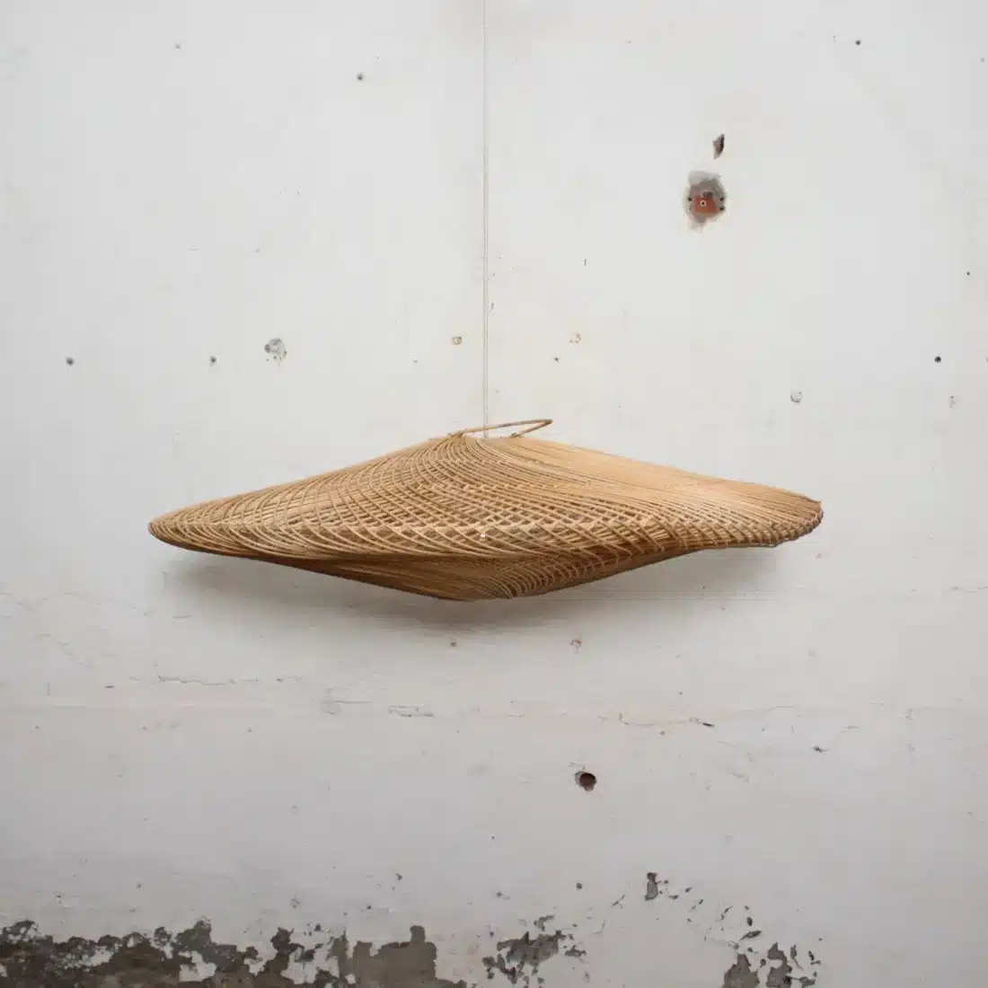 Rotan Hanglamp Ufo Naturel L Rotan Hanglamp Ufo Naturel L