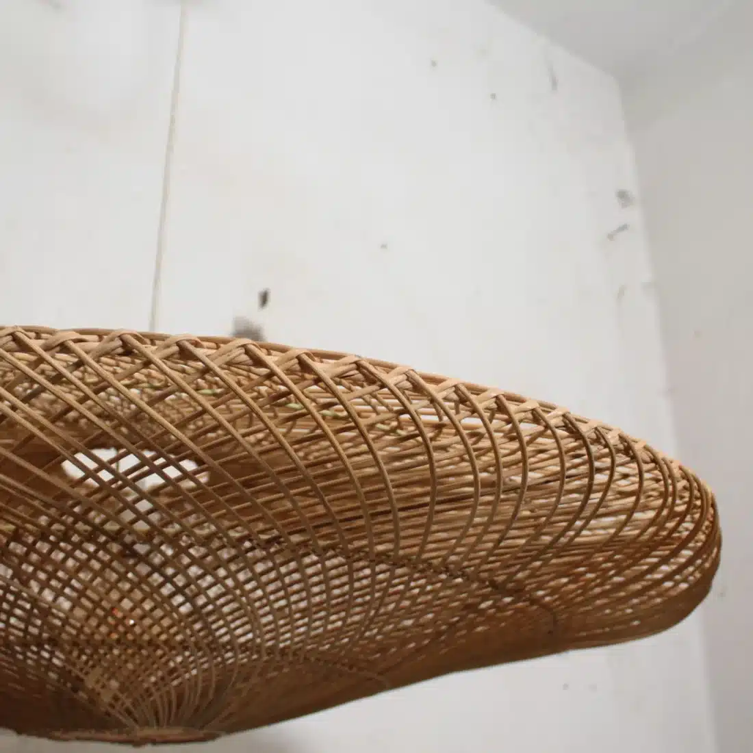 Rotan Hanglamp Ufo Naturel L Rotan Hanglamp Ufo Naturel L