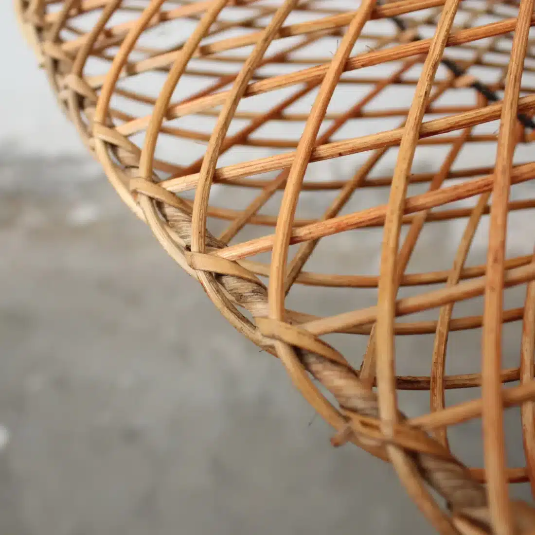 Rotan Hanglamp Ufo Gemeleerd S Rotan Hanglamp Ufo Gemeleerd S