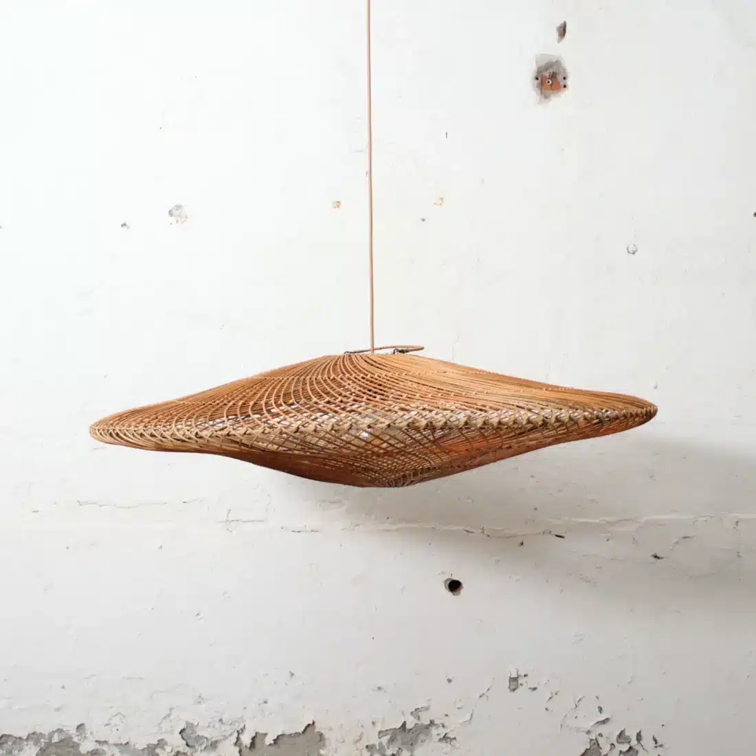 Rotan Hanglamp Ufo Gemeleerd M