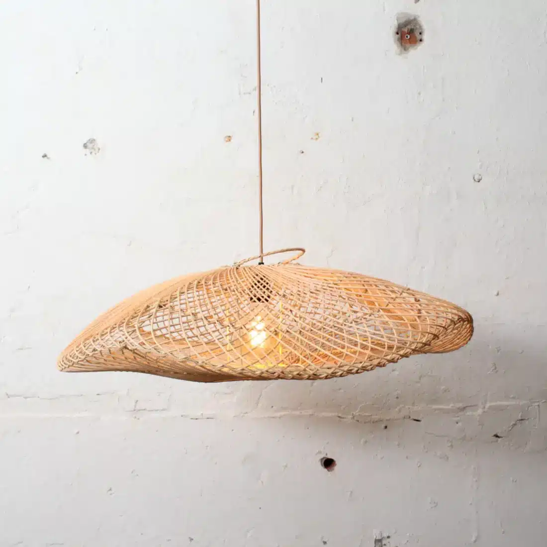 Rotan Hanglamp Wolk Naturel L Rotan Hanglamp Wolk Naturel L