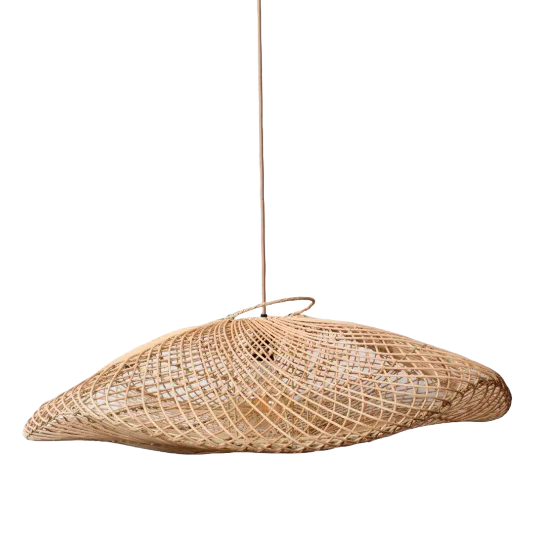 Rotan Hanglamp Wolk Naturel L Rotan Hanglamp Wolk Naturel L
