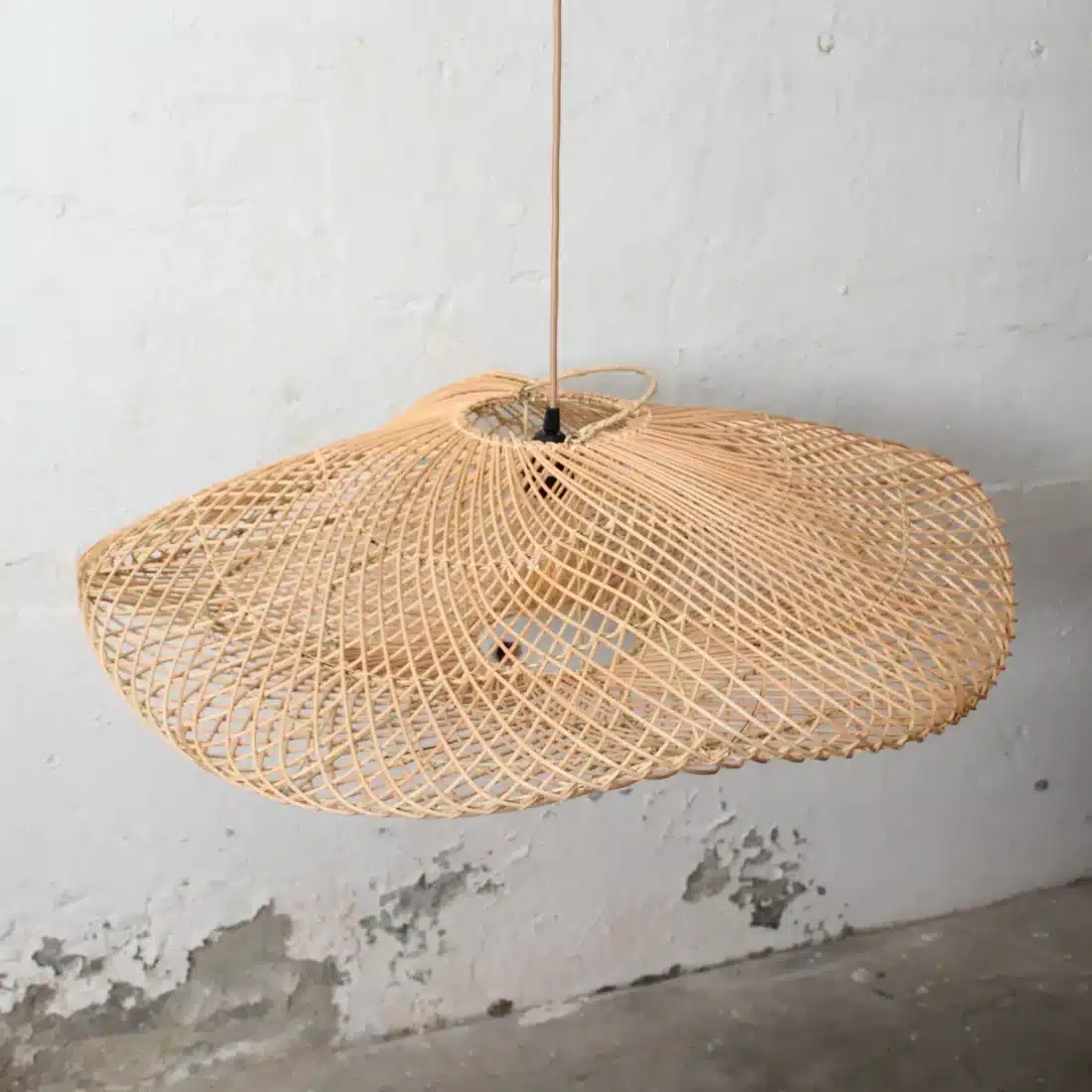 Rotan Hanglamp Wolk Naturel L Rotan Hanglamp Wolk Naturel L