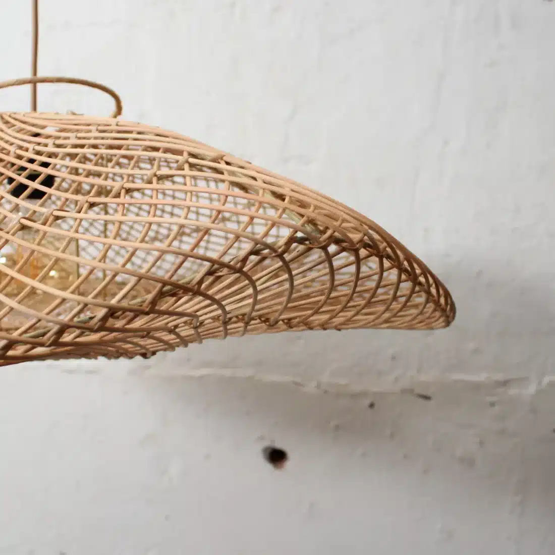 Rotan Hanglamp Wolk Naturel L Rotan Hanglamp Wolk Naturel L