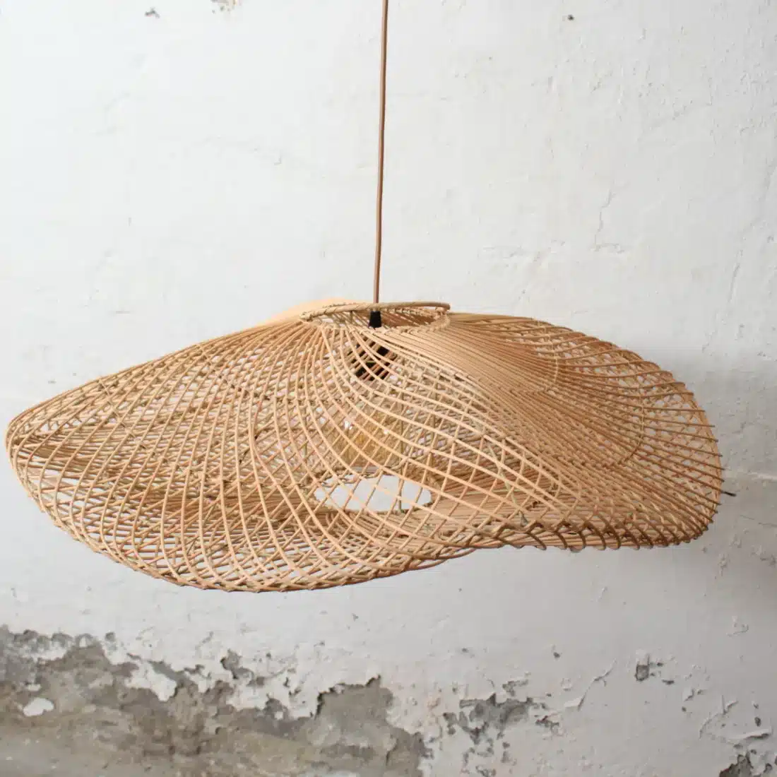 Rotan Hanglamp Wolk Naturel L Rotan Hanglamp Wolk Naturel L