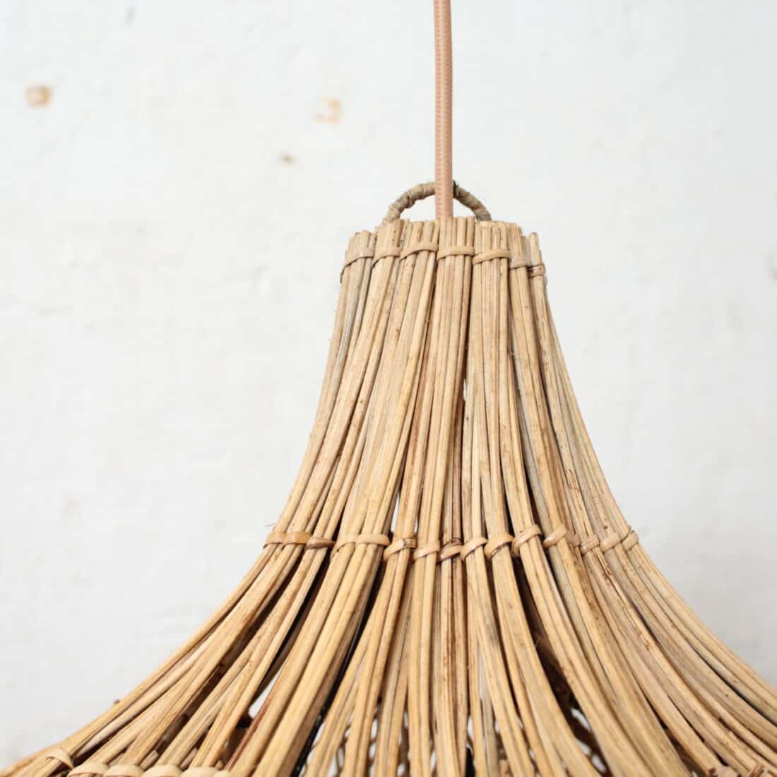 Rotan Hanglamp Bloem Gemeleerd S Rotan Hanglamp Bloem Gemeleerd S