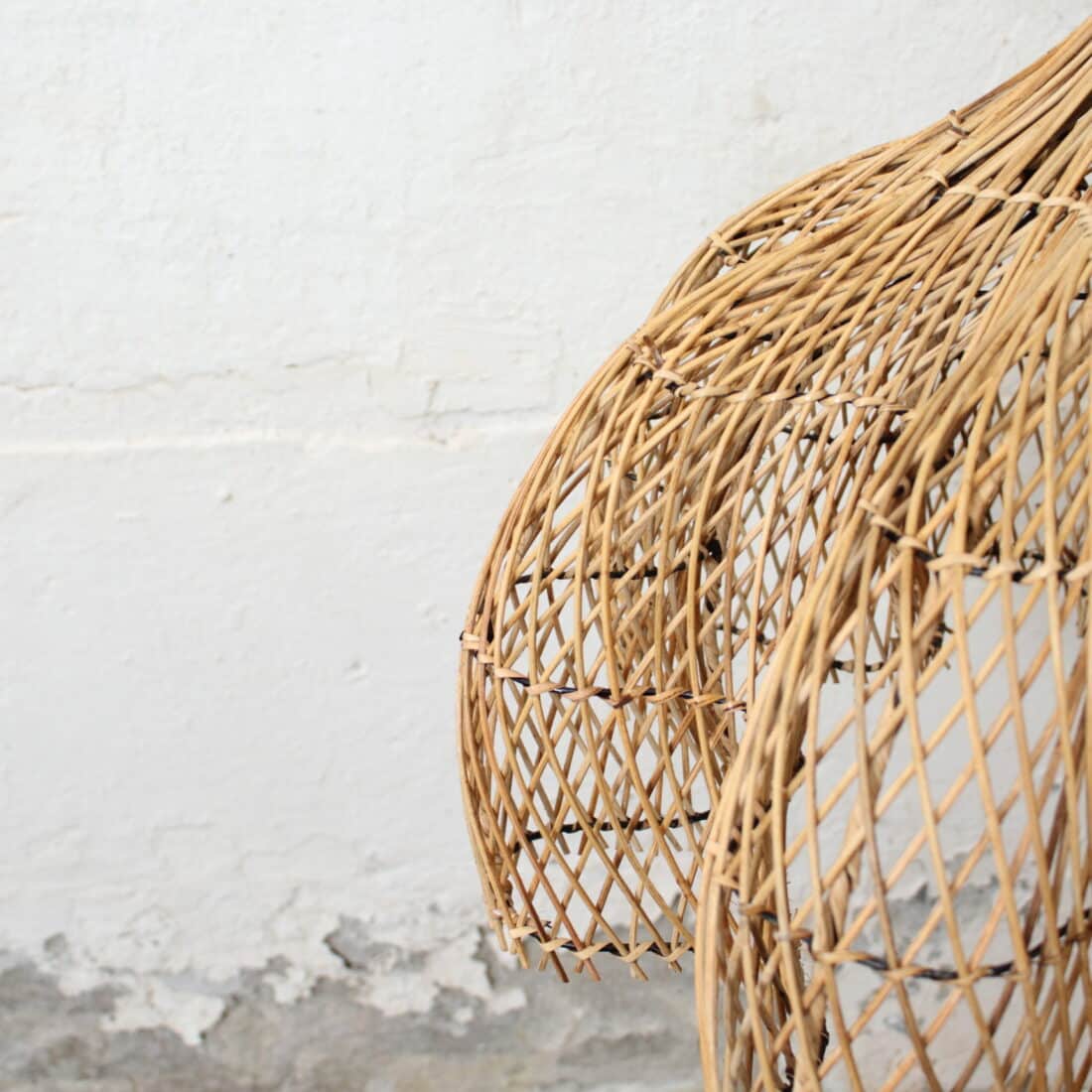 Rotan Hanglamp Bloem Gemeleerd S Rotan Hanglamp Bloem Gemeleerd S