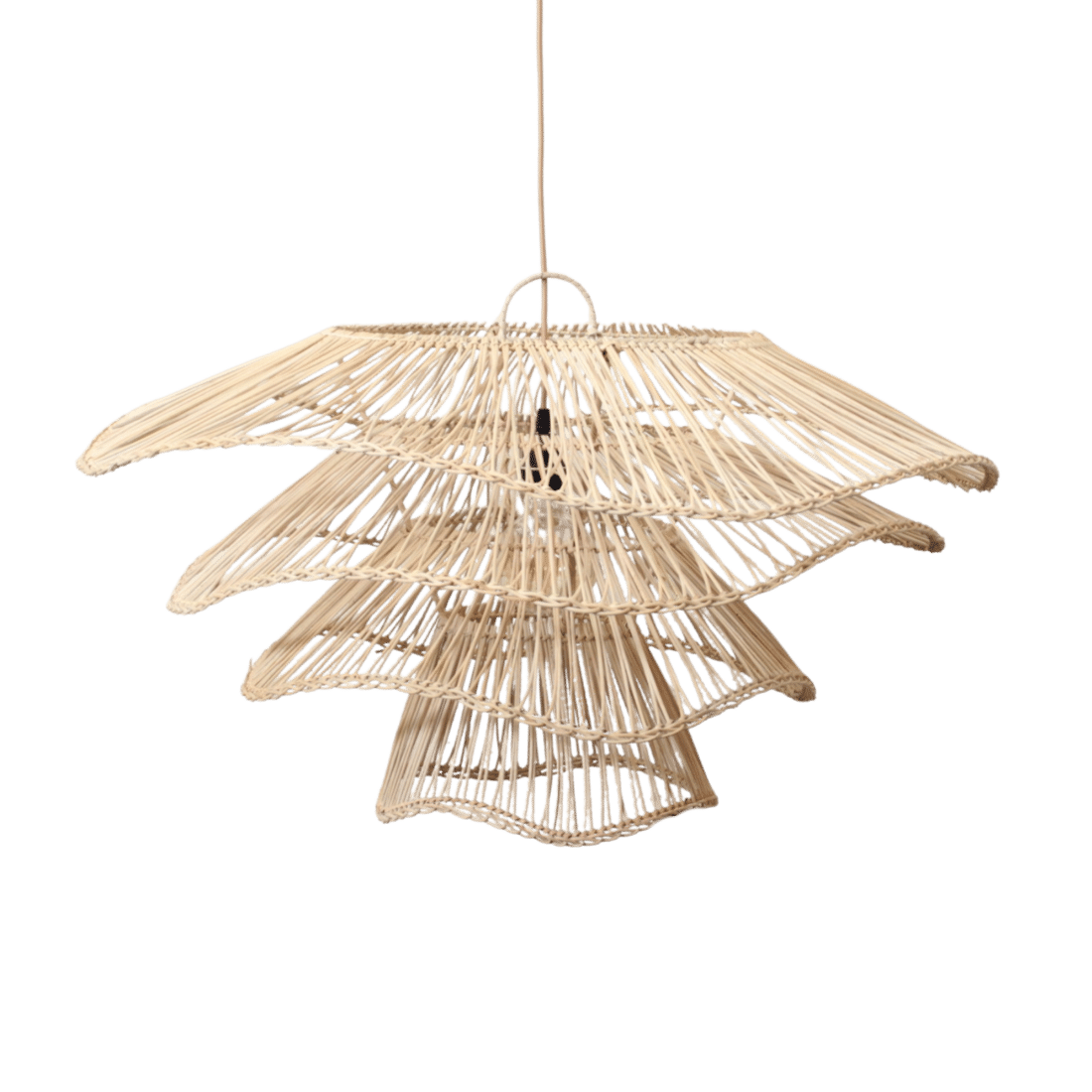 Rotan Hanglamp Wabisabi Half Naturel L