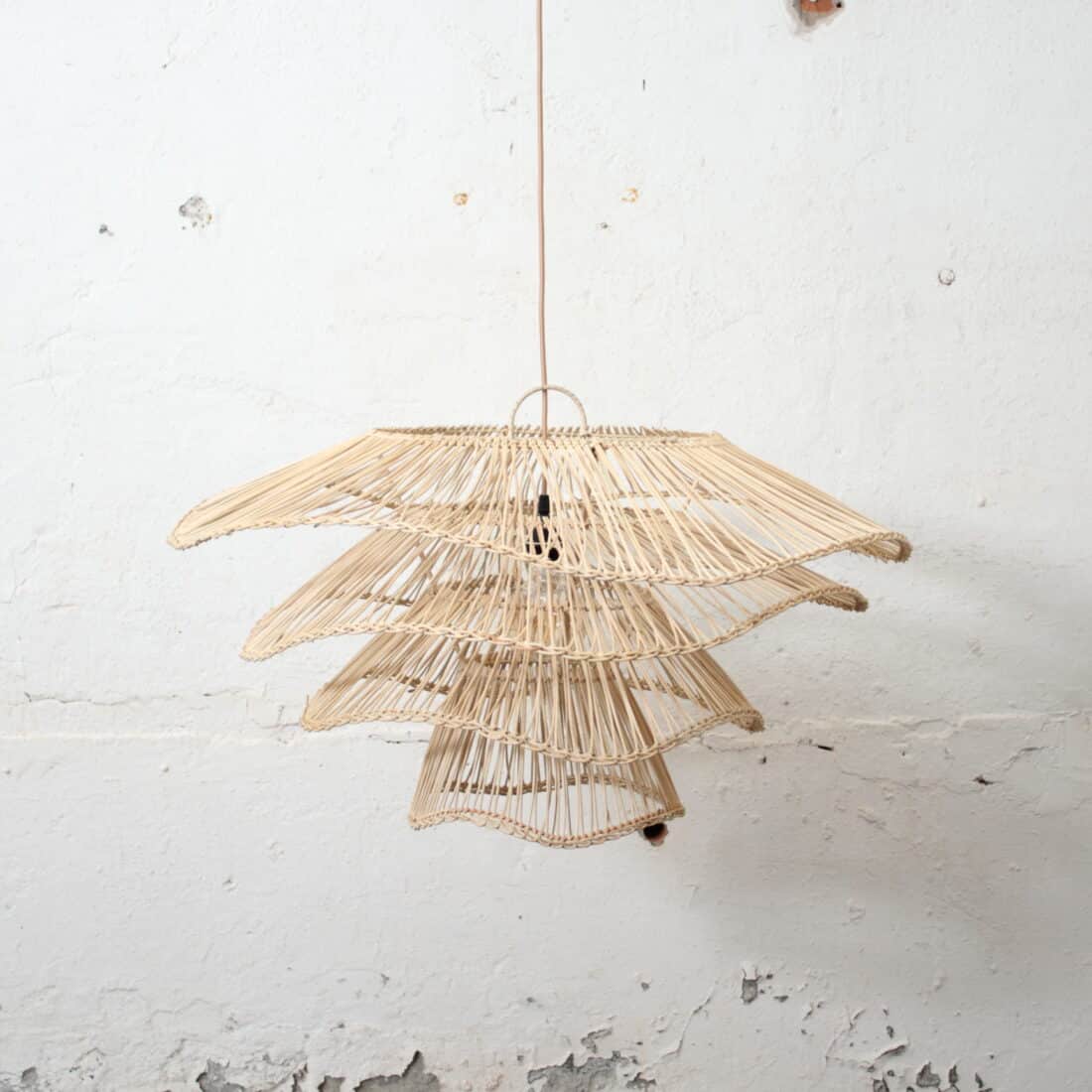 Rotan Hanglamp Wabisabi Half Naturel L