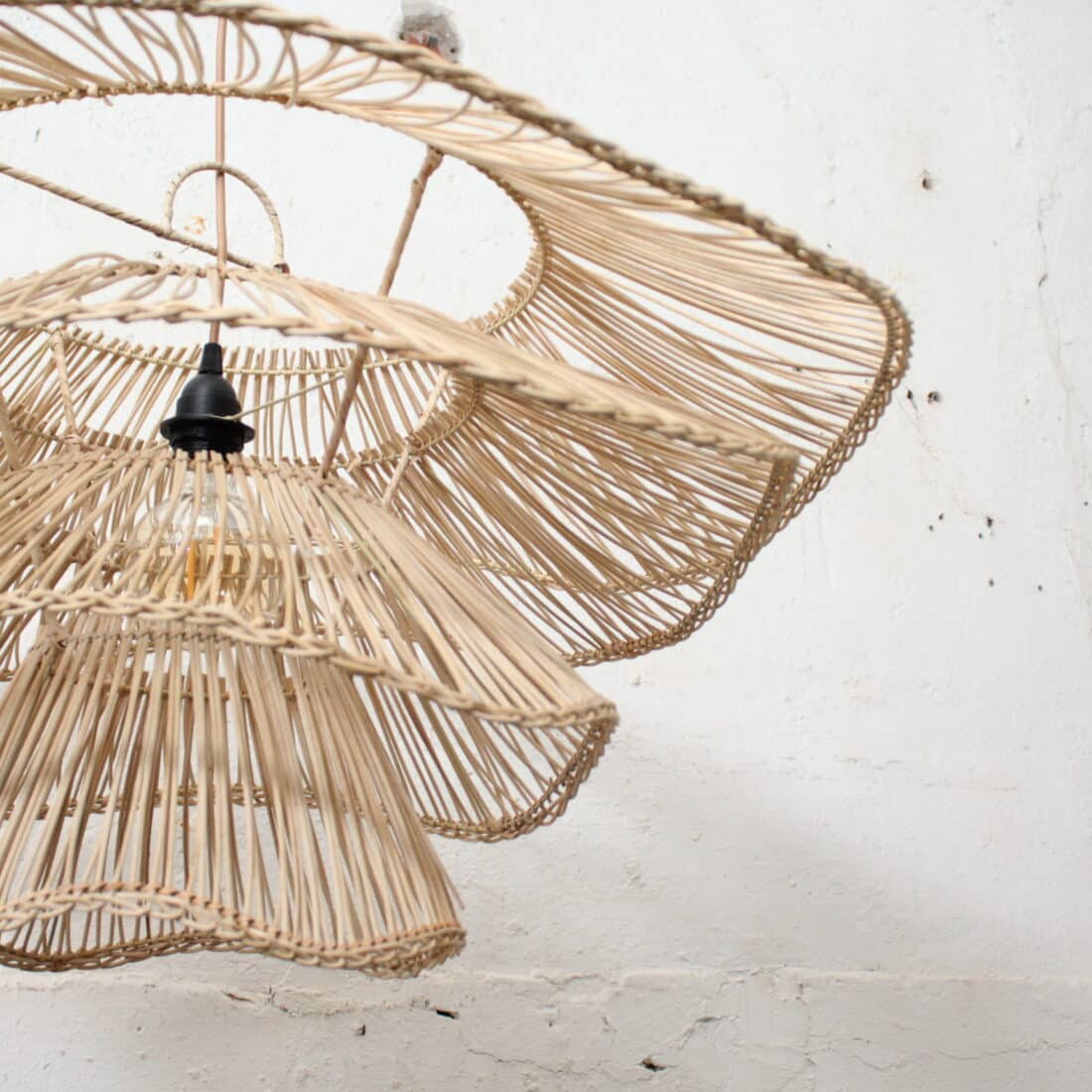 Rotan Hanglamp Wabisabi Half Naturel L