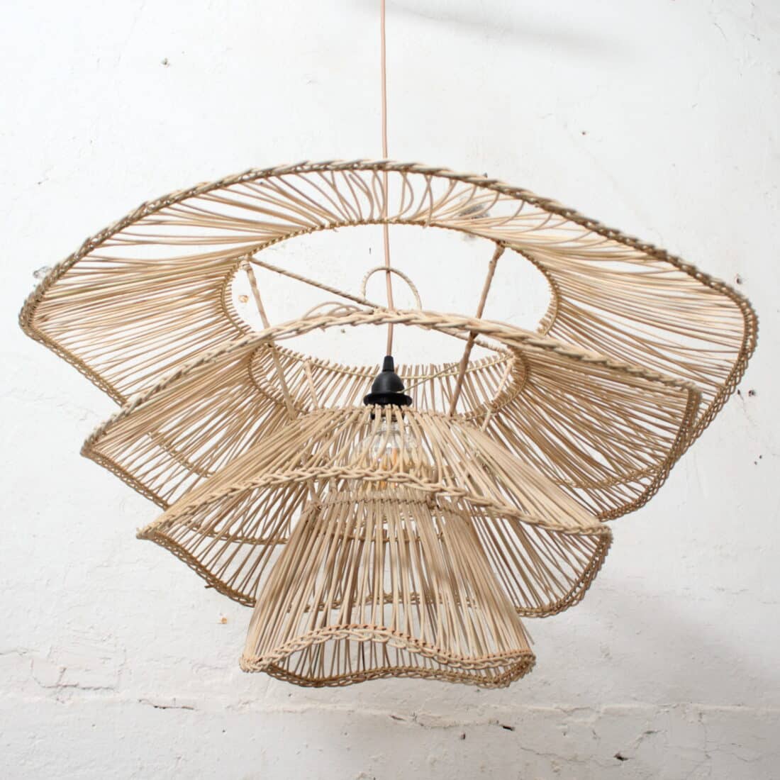 Rotan Hanglamp Wabisabi Half Naturel L