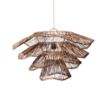 Rotan hanglamp | Wabisabi half gemeleerd L