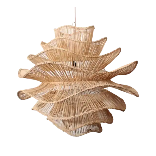 Rotan Hanglamp Wabisabi Naturel M