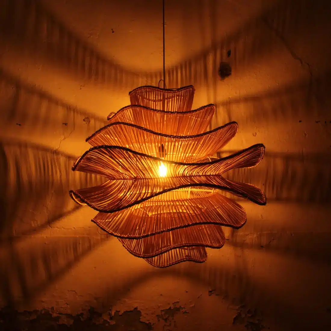 Rotan Hanglamp Wabisabi Naturel M Rotan Hanglamp Wabisabi Naturel M