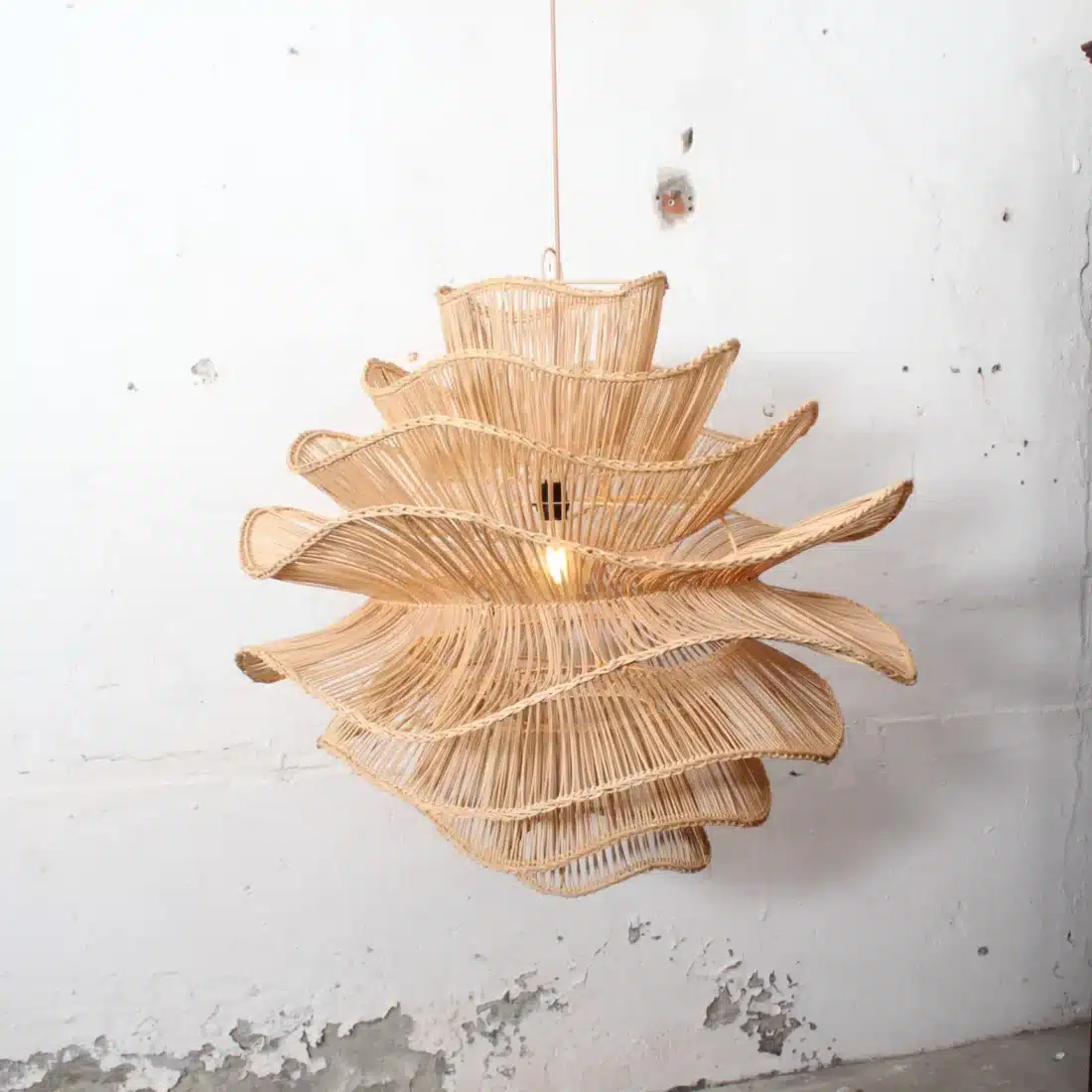 Rotan Hanglamp Wabisabi Naturel M Rotan Hanglamp Wabisabi Naturel M