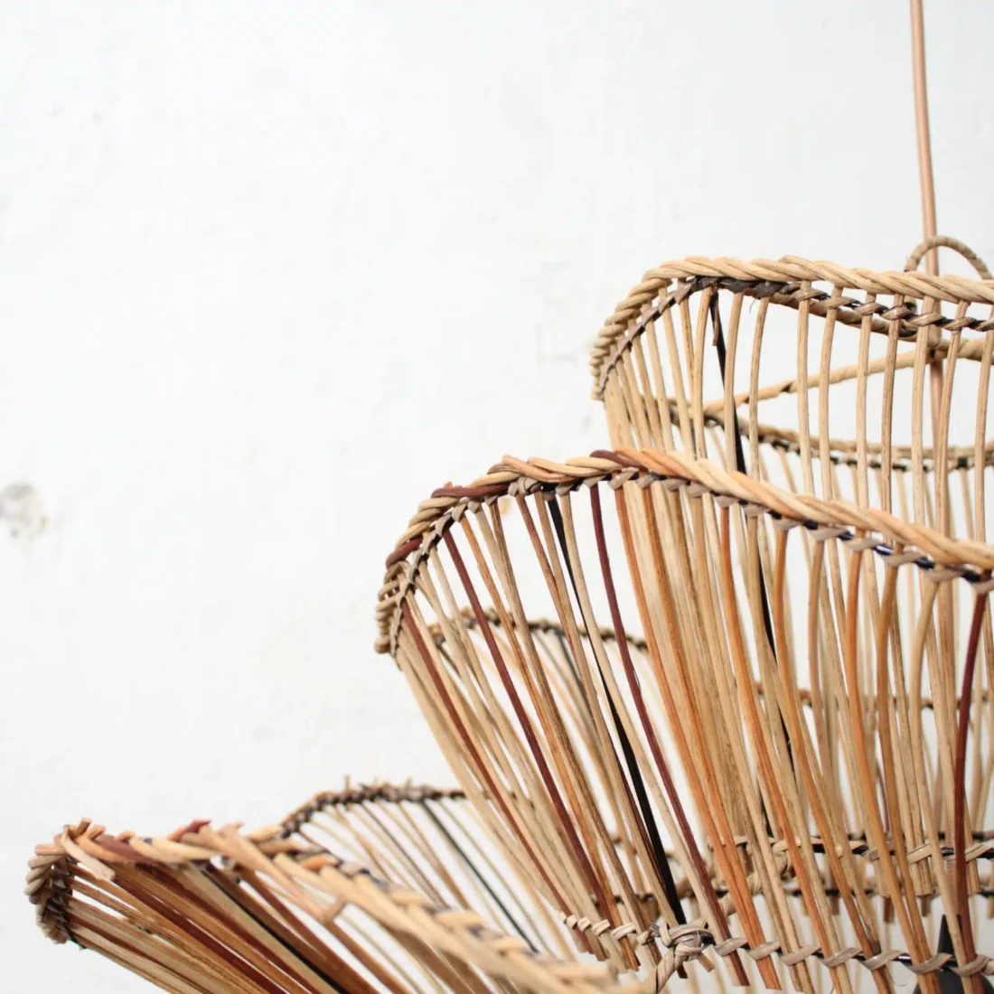 Rotan Hanglamp Wabisabi Gemeleerd M Rotan Hanglamp Wabisabi Gemeleerd M