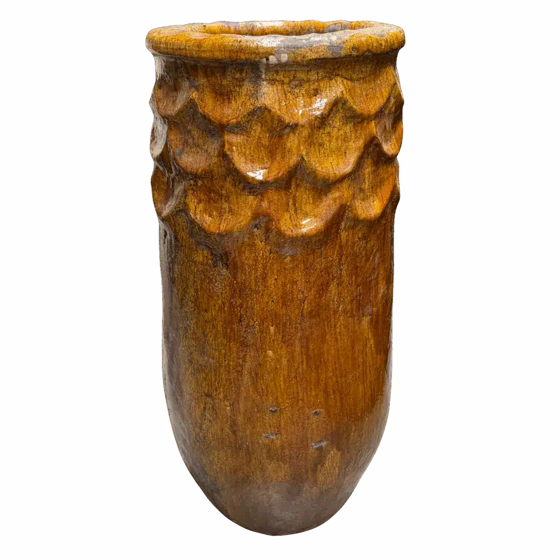 Tamegroute Palm Pot Oker Tamegroute Palm Pot Oker
