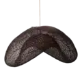 Rotan hanglamp | Golf bruin XL
