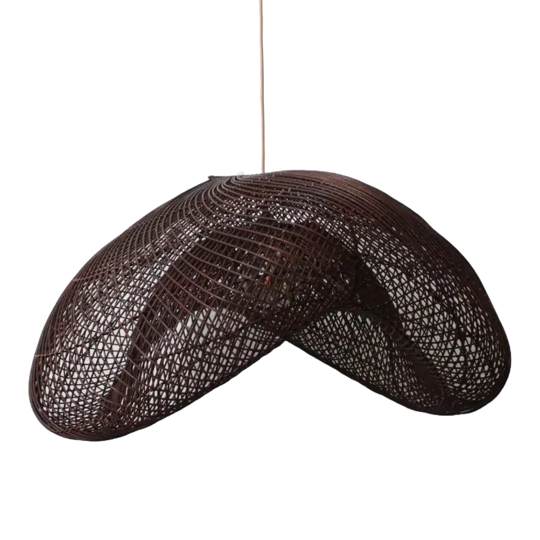 Rotan Hanglamp Golf Bruin Xl Rotan Hanglamp Golf Bruin Xl