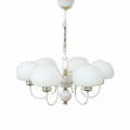 Melkglas kroonluchter