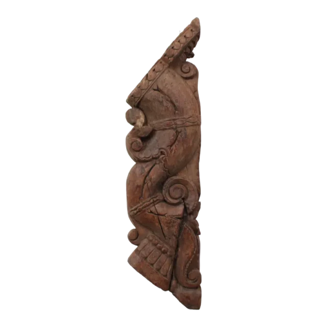 Steunpilaar Met Houtsnijwerk India 22464