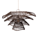 Rotan hanglamp | Wabisabi half bruin L