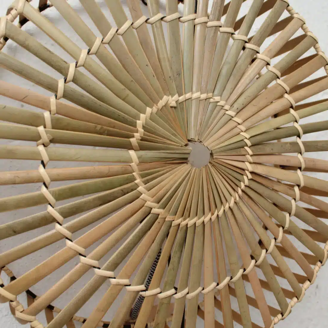 Rotan Wandlamp Rond Naturel M