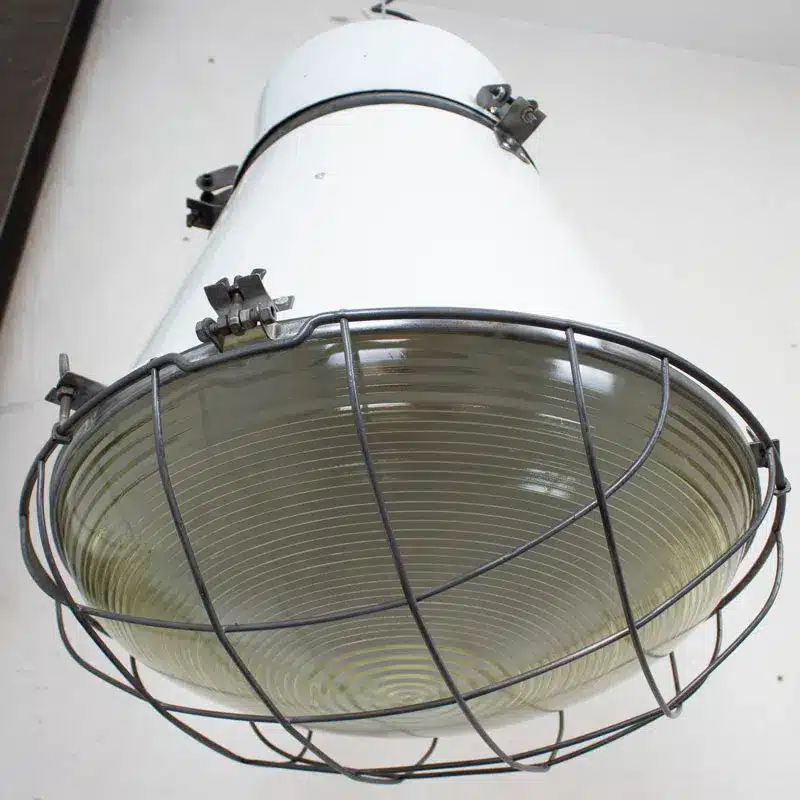 Witte Barrel Fabriekslamp
