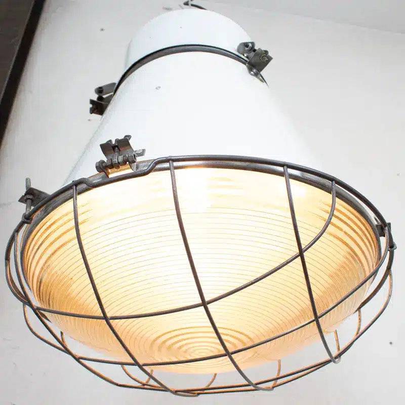Witte Barrel Fabriekslamp