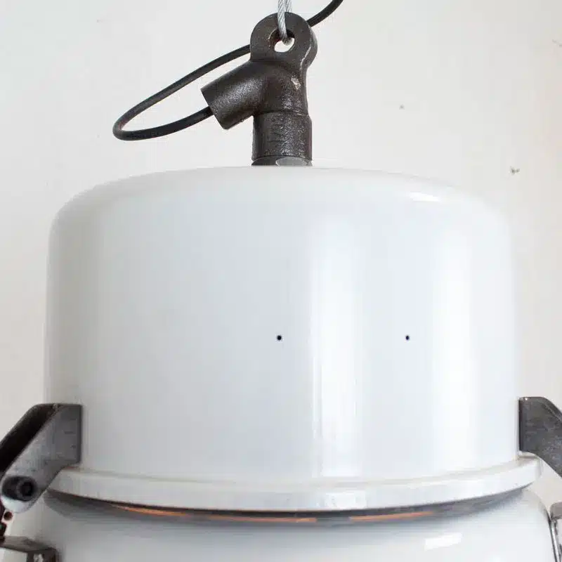 Witte Barrel Fabriekslamp