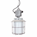 Kooilamp met melkglas