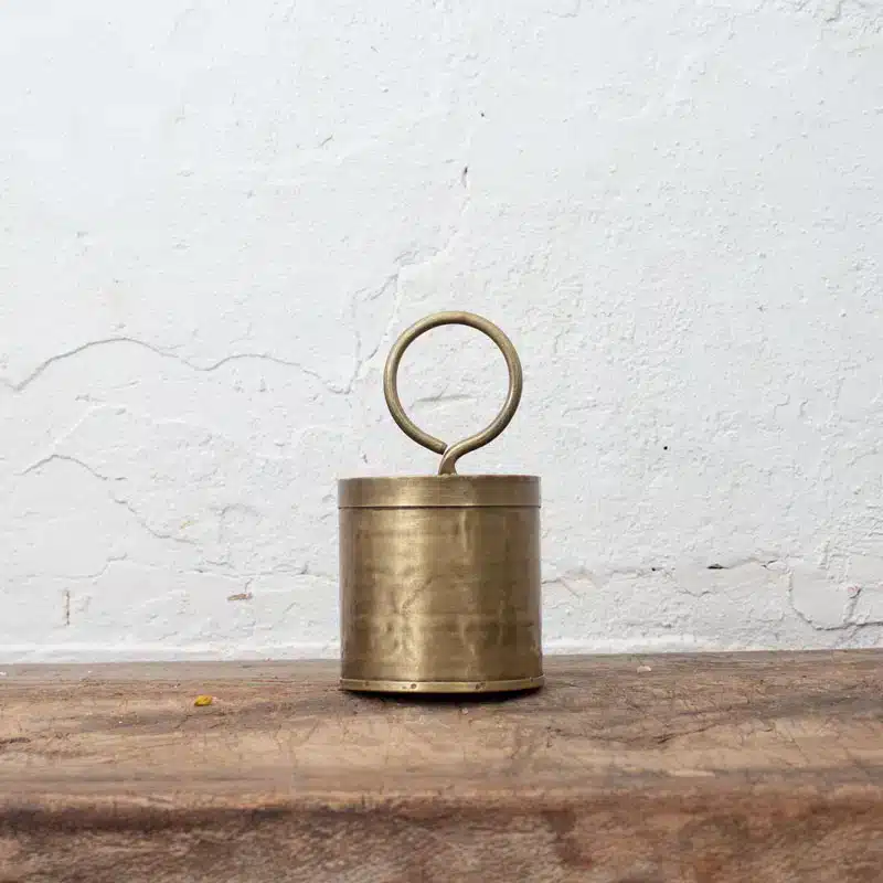 Goud Metalen Bakje Enkel