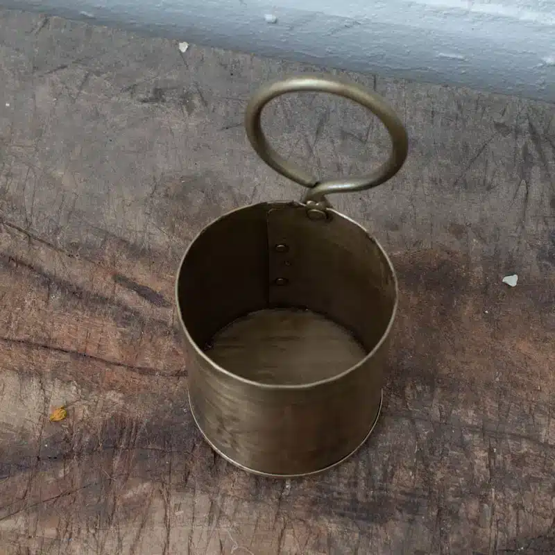 Goud Metalen Bakje Enkel