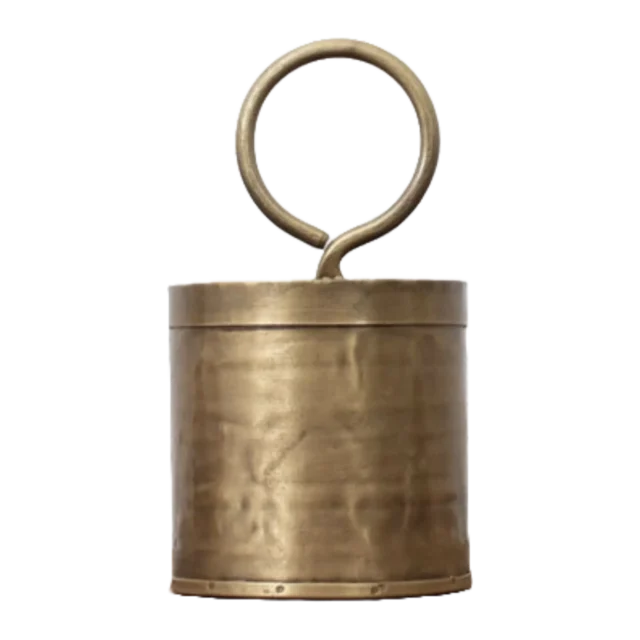 Goud Metalen Bakje Enkel