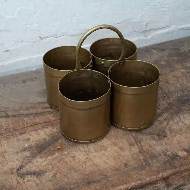 Goud Metalen Bakjes Kwartet Goud Metalen Bakjes Kwartet